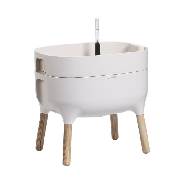 Vaso per coltivazione in plastica con sistema di auto-irrigazione Urbalive – Plastia