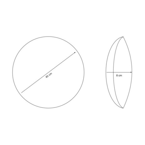 Cuscino decorativo in sherpa ø 40 cm Sherpa – Casa Selección-image-2