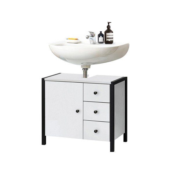 Mobile bianco per lavabo 60x55 cm Chris - Støraa-image-2