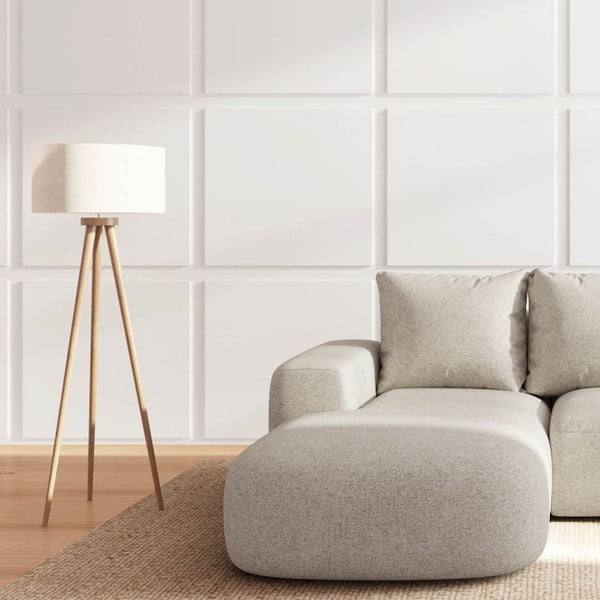 Divano angolare beige (con penisola a sinistra e chaise lounge) Monce – Rodier-image-3