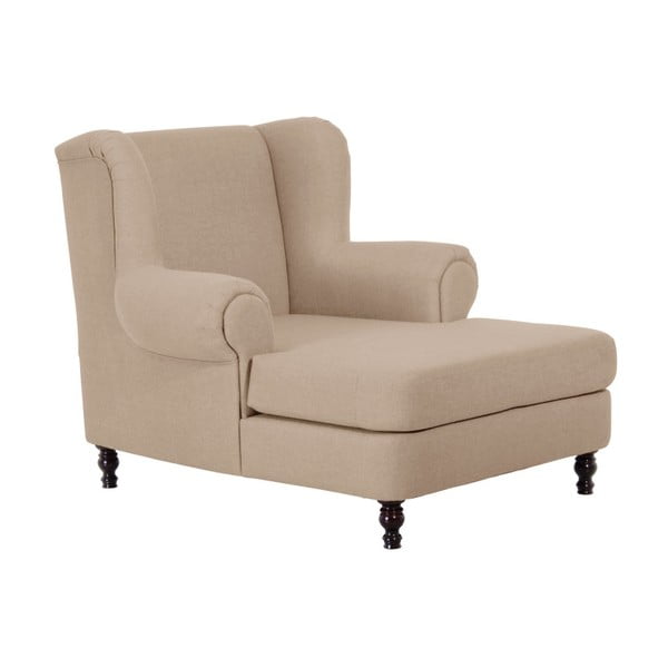 Poltrona Mareille Sand con orecchie marroni - Max Winzer-image-1