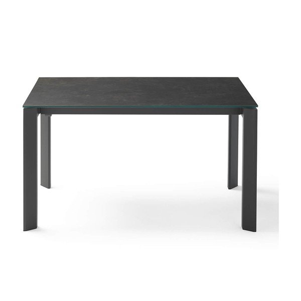Tavolo da pranzo pieghevole nero Lisa, lunghezza 140/200 cm - sømcasa-image-1