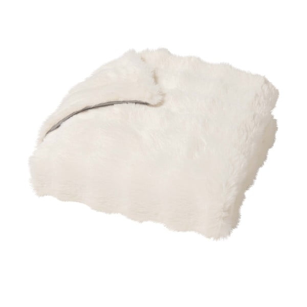 Coperta color crema in micropile 180x220 cm Mounty – douceur d'intérieur