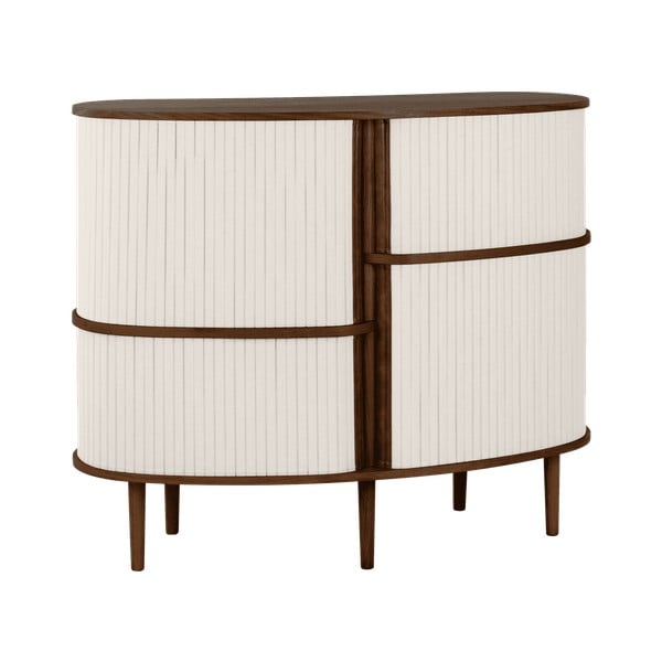 Armadietto marrone/beige con effetto rovere con ante scorrevoli 120x100x50 cm Audacious – UMAGE-image-1