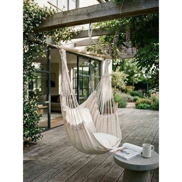 Poltrona da giardino imbottita color crema Tobago - Garden Pleasure-image-1