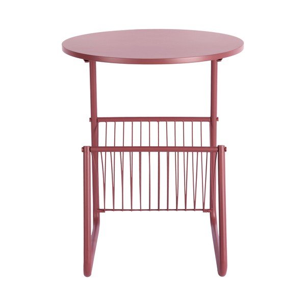 Tavolino rotondo in metallo ø 40 cm Riqueza Revista – Leitmotiv-image-4