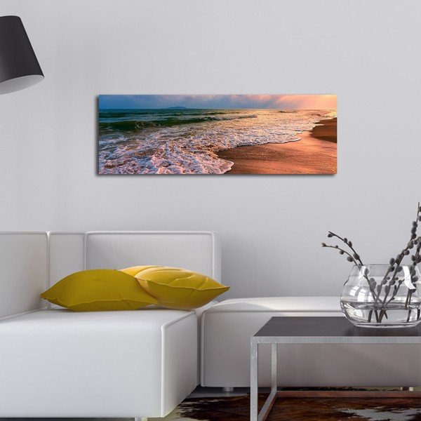 Quadro retroilluminato Spiaggia, 90 x 30 cm - Wallity-image-3