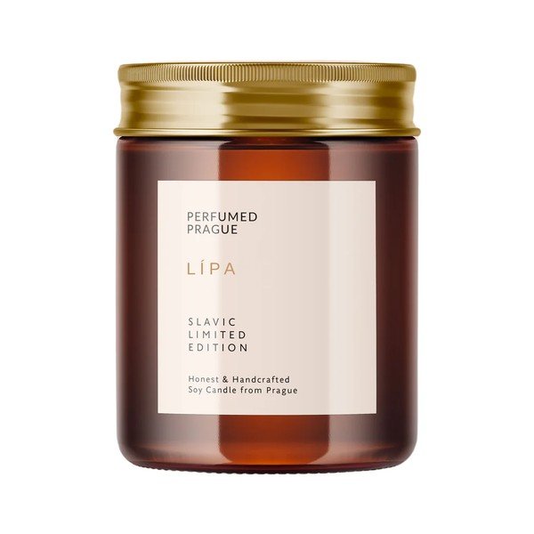 Candela in cera di soia profumata Slavic Edition: #88 Linden, Moss, Hibiscus – Perfumed Prague
