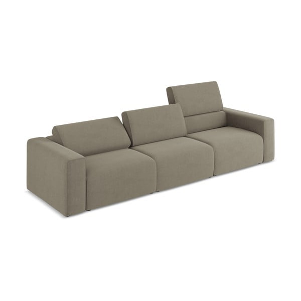 Divano componibile marrone chiaro 314 cm Kalea – Makamii-image-1