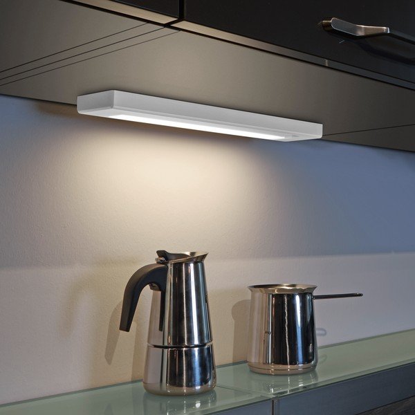 Lampada da parete a LED bianca (lunghezza 34 cm) Alino - Trio-image-1
