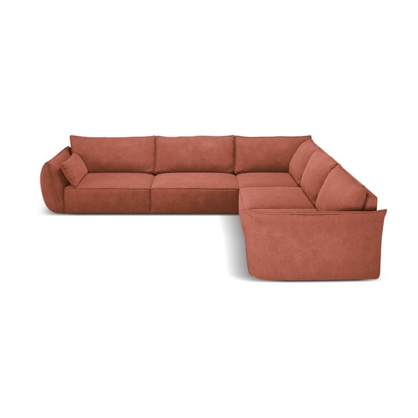 Divano angolare rosso (variabile) Vanda - Mazzini Sofas