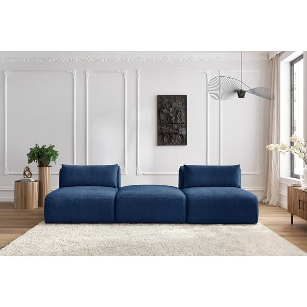 Divano blu scuro 283 cm Jeanne - Bobochic Paris-image-1