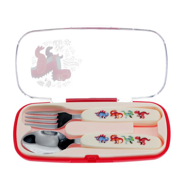 Posate per bambini in acciaio inox 2 pz Baby Dinos – Rex London
