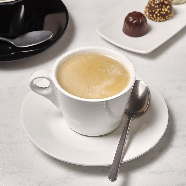 Piattino bianco in porcellana ø 12,5 cm Barista – BonBistro-image-1
