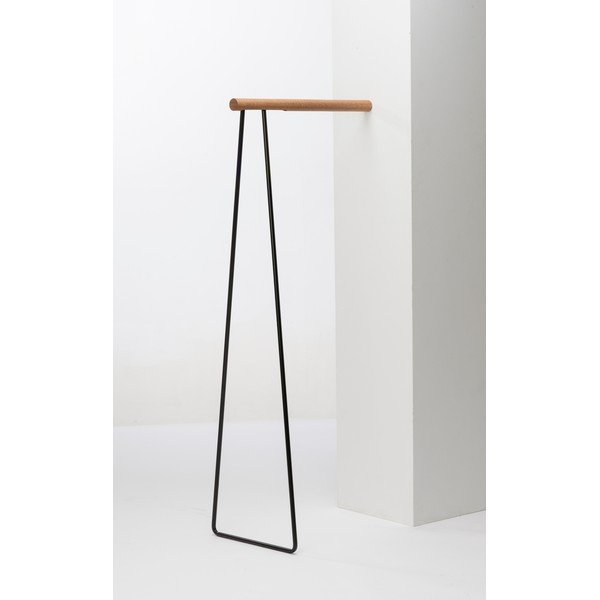Stand appendiabiti nero in acciaio 65x150x45 cm – LIND DNA-image-1