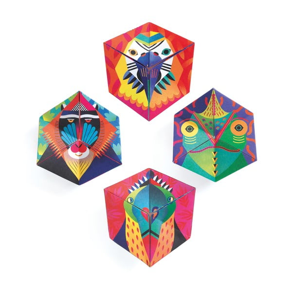 Set di 4 puzzle di carta Kaleidocycles - Djeco