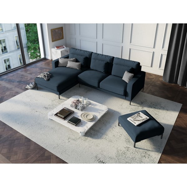 Divano angolare blu scuro, angolo sinistro Seine - Interieurs 86-image-1