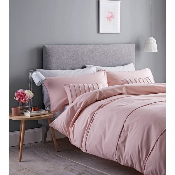 Biancheria da letto rosa , 135 x 200 cm Pom Pom - Catherine Lansfield
