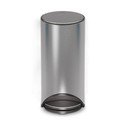 Cestino per la spazzatura color argento lucido in acciaio inox con pedale 30 l Arc – Joseph Joseph