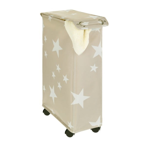 Cesto portabiancheria beige Star, 44,4 l Corno - Wenko-image-1