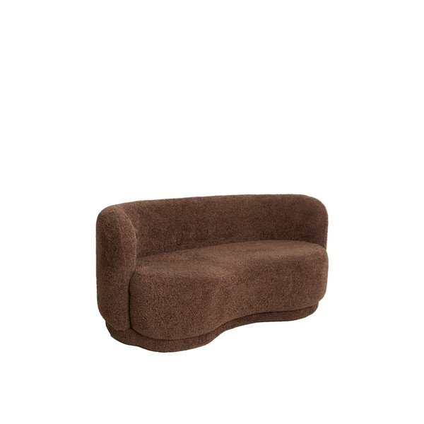 Divano in bouclé marrone scuro 175 cm Amelie - Light & Living-image-2