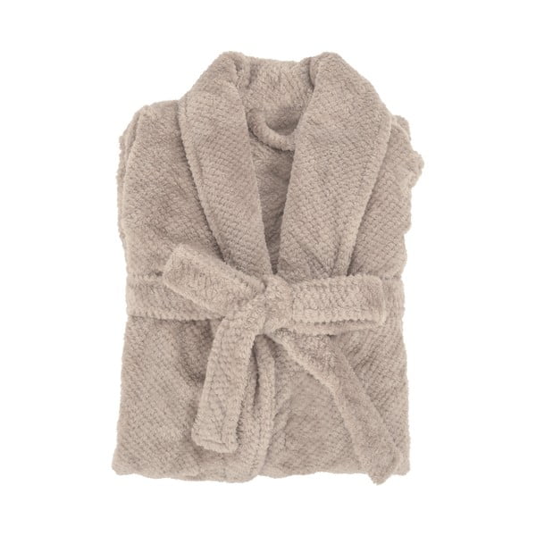 Accappatoio grigio tortora in micropile S/M Pippa – Tiseco Home Studio-image-2