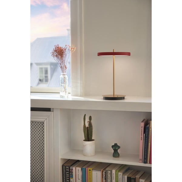 Lampada da tavolo dimmerabile a LED rossi con paralume in metallo (altezza 31 cm) Asteria Move - UMAGE-image-4