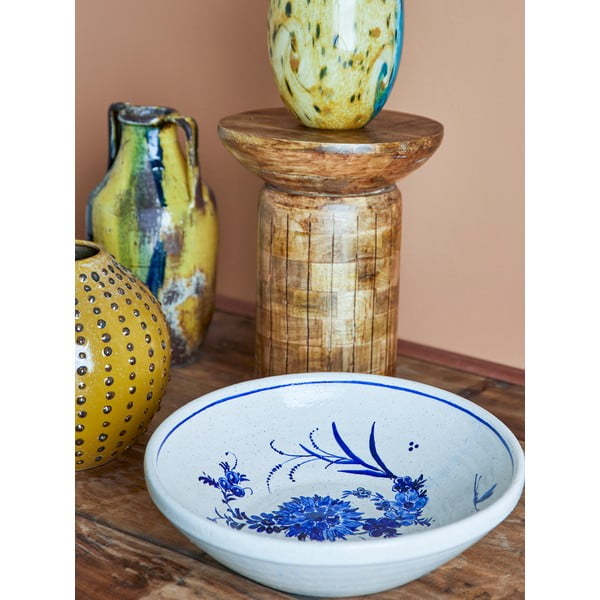 Ciotola blu/beige in terracotta ø 41 cm Aleni – Bloomingville-image-1