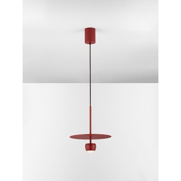 Lampadario LED rosso in alluminio ø 30 cm Edem – Nova Luce-image-4