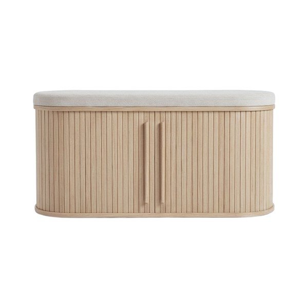 Panchina di colore naturale in imbottito Meta – Unique Furniture
