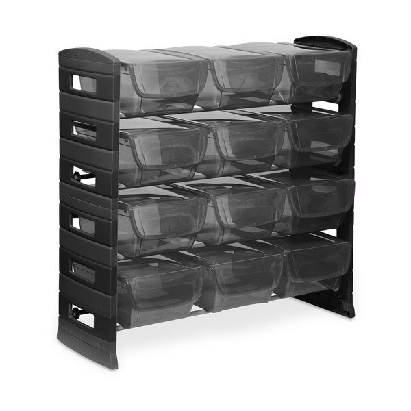 Scaffale in plastica nera 79x80 cm Utility One - Toomax