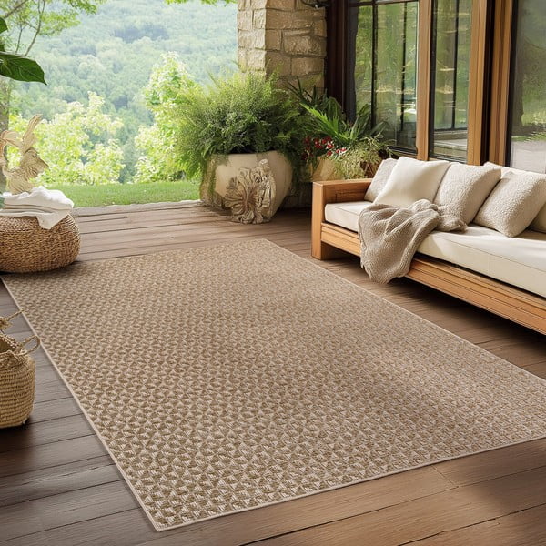 Tappeto da interno ed esterno beige 80x150 cm Ibiza 1903 – Ayyildiz Carpets-image-1