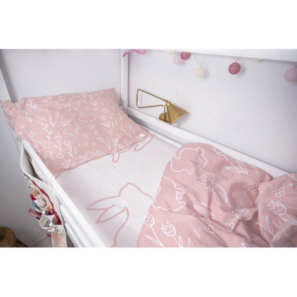 Lenzuolo per culla in cotone sateen 120x60 cm Sweet Bunnies - Butter Kings-image-1