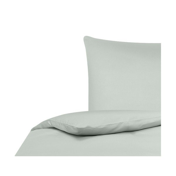Biancheria da letto verde in cotone e bambù 200x135 cm Skye - Westwing Collection-image-2