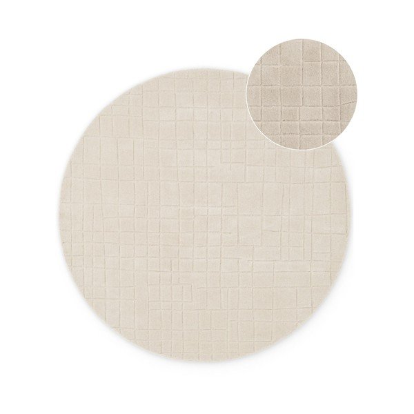 Tappeto rotondo beige in lana ø 200 cm Kenso – Villeroy&Boch
