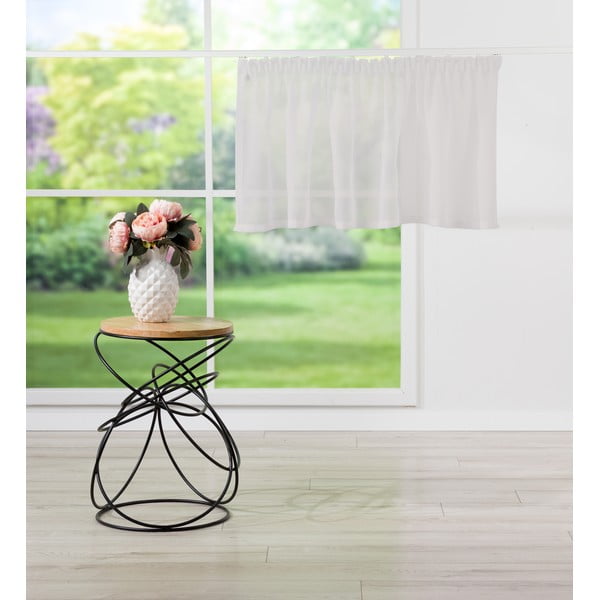 Tenda sottile bianca in voile 150x50 cm Avenue – Mendola Fabrics-image-4