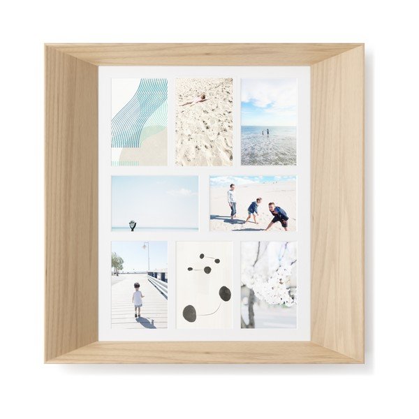 Cornice da parete in legno colore naturale 50x50 cm Lookout - Umbra-image-4