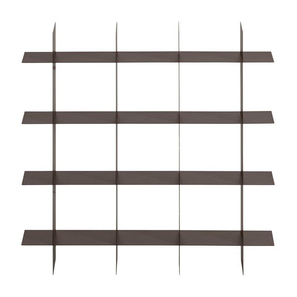 Mensola marrone in metallo con ripiani multipli 60 cm Brik – WOOOD-image-2