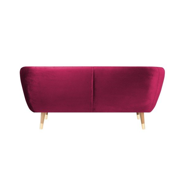 Divano in velluto rosa Benito, 158 cm - Mazzini Sofas-image-4