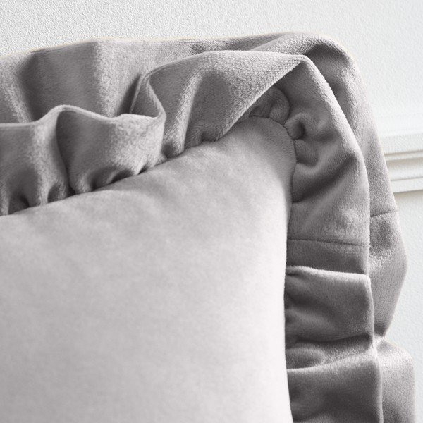 Cuscino decorativo in velluto 43x43 cm Velvet Double Frill – Catherine Lansfield-image-2