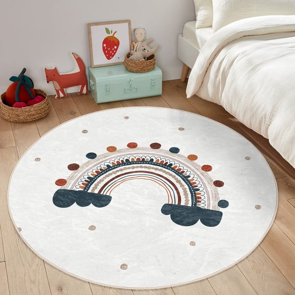 Tappeto per bambini crema ø 80 cm Comfort - Mila Home-image-1
