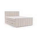 Letto boxspring beige con contenitore 180x200 cm Ruby - Maison de Rêve
