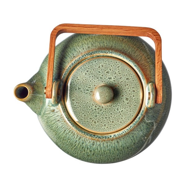Teiera verde in ceramica con filtro 1,2 l Gastro Green – Bitz-image-4