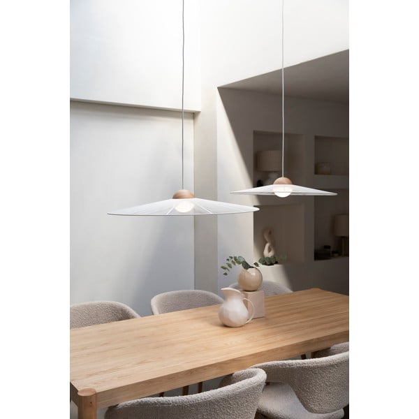Lampadario bianco con intensità regolabile ø 65 cm Belle – Zuiver-image-4