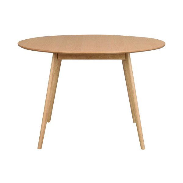 Tavolo da pranzo rotondo con piano in rovere 115x115 cm Yumi - Rowico-image-4