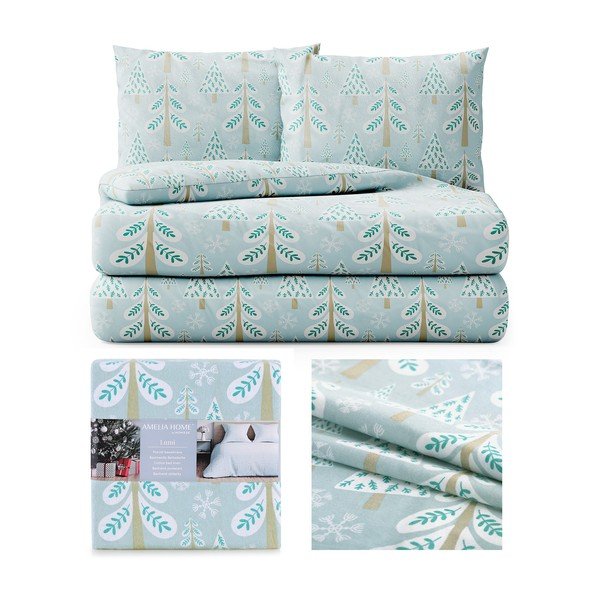Biancheria da letto in flanella per letto matrimoniale , 200 x 220 cm Snuggy Lumi - AmeliaHome-image-2