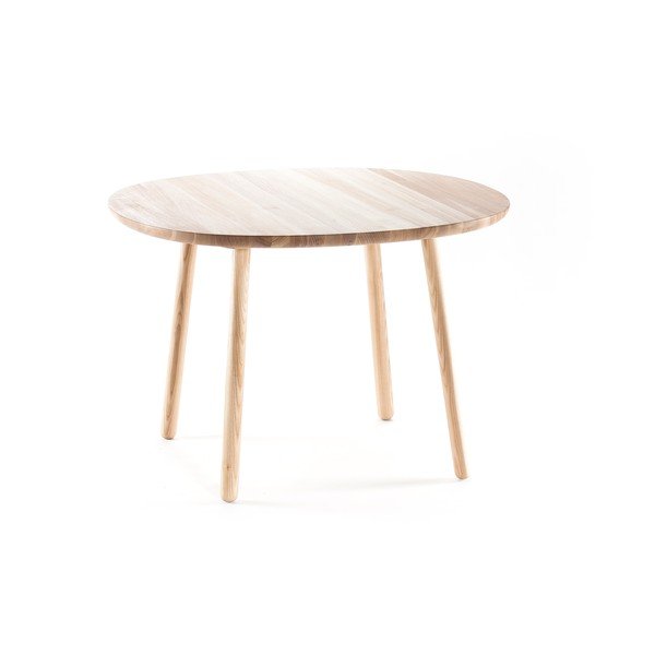 Tavolo da pranzo in legno massiccio naturale , ⌀ 110 cm Naïve - EMKO