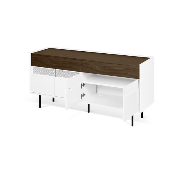 Cassettiera bassa bianca 160x77 cm Radio - TemaHome-image-2