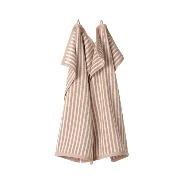 Asciugamano beige/color crema in cotone 50x70 cm Dixie – Jotex-image-2