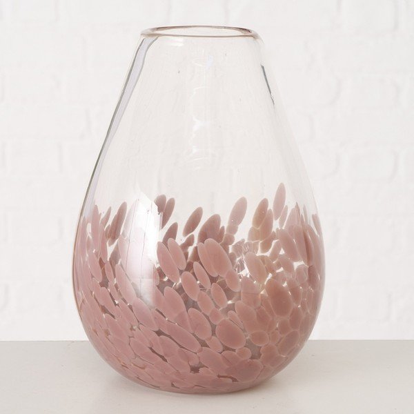 Vaso in vetro rosa Rosum - Boltze